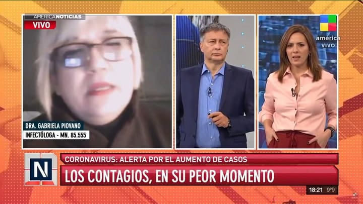 El tenso cruce de Graña con una infectóloga en su programa - Fuente: América TV