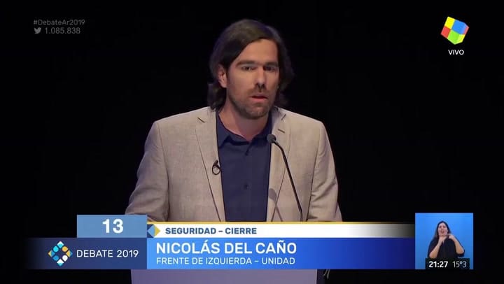 Nicolás del Caño comparó a Pichetto con Miky Vainilla