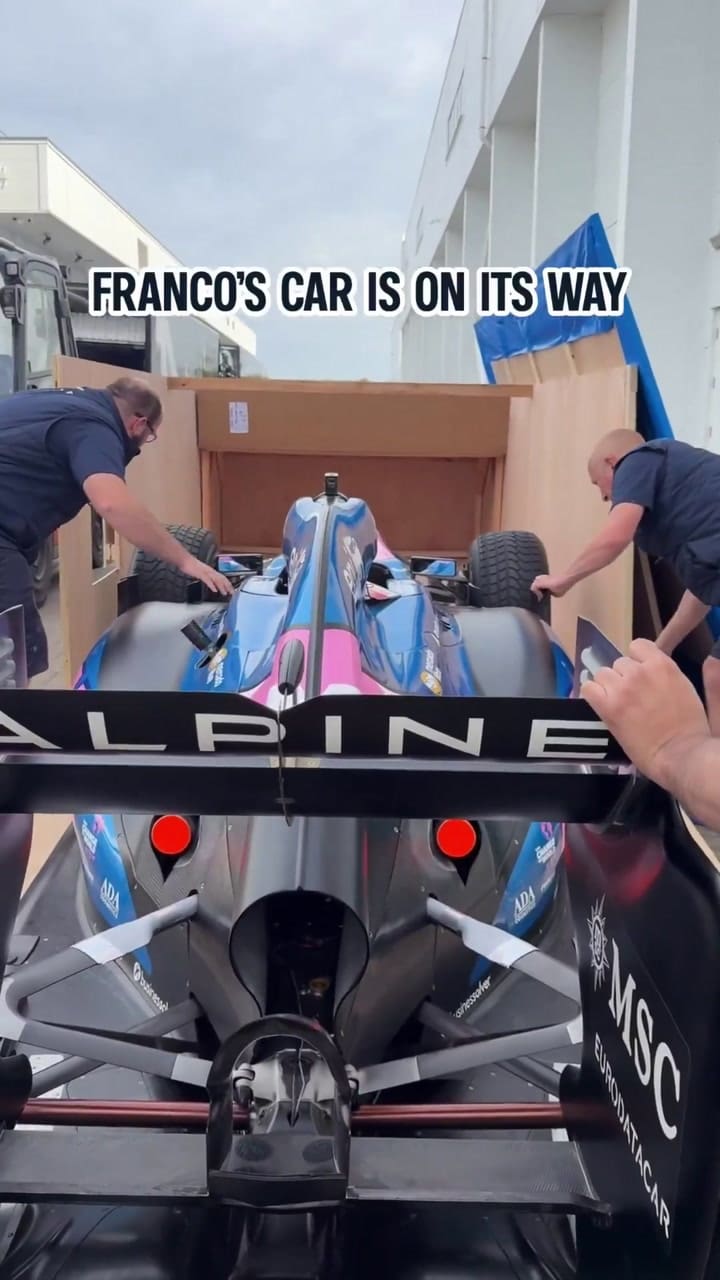 Alpine mostró el auto con el que correra Colapinto en Buenos Aires