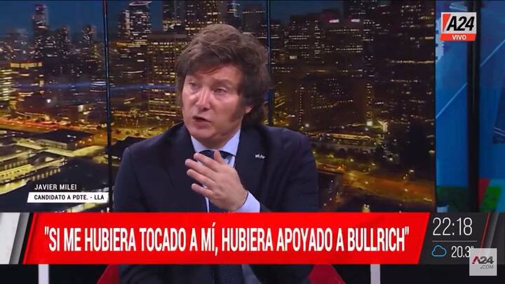 La extraña frase de Milei sobre el acuerdo con Bullrich