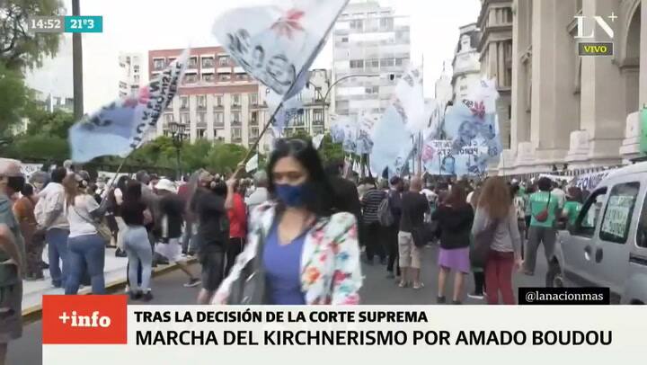 Marcha del kirchnerismo en apoyo a Amado Boudou
