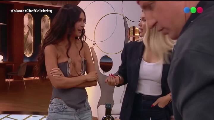 El divertido cruce de Maxi López y las hermana Nara