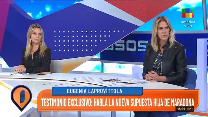 La supuesta hija de Diego Maradona apuntó contra Diego JR - Fuente: América