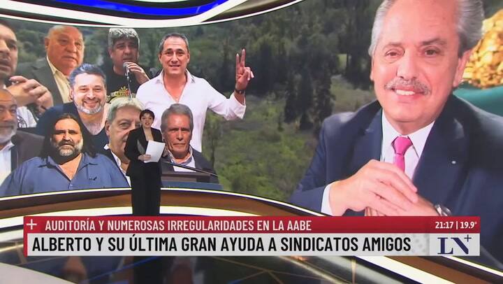 Alberto Y Su úLtima Gran Ayuda A Sindicatos Amigos