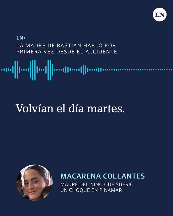 La madre de Bastián habló por primera vez desde el accidente: “No estoy enojada con el papá”