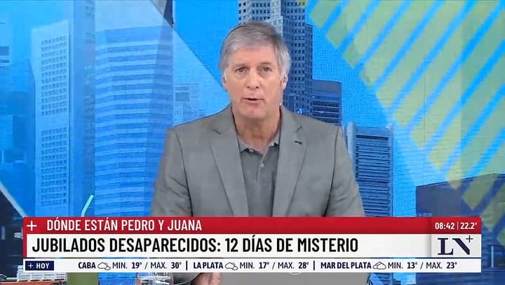 Jubilados desaparecidos: 12 dias de misterio