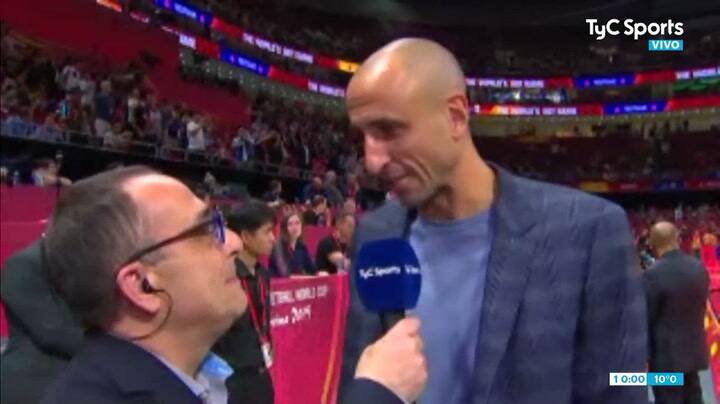 El mano a mano con Manu Ginóbili