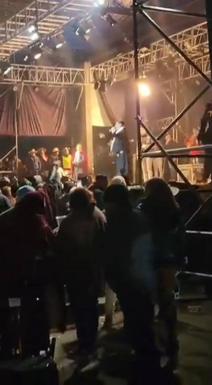 El Chaqueño Palavecino envuelto en furia por el intempestivo cierre de su show
