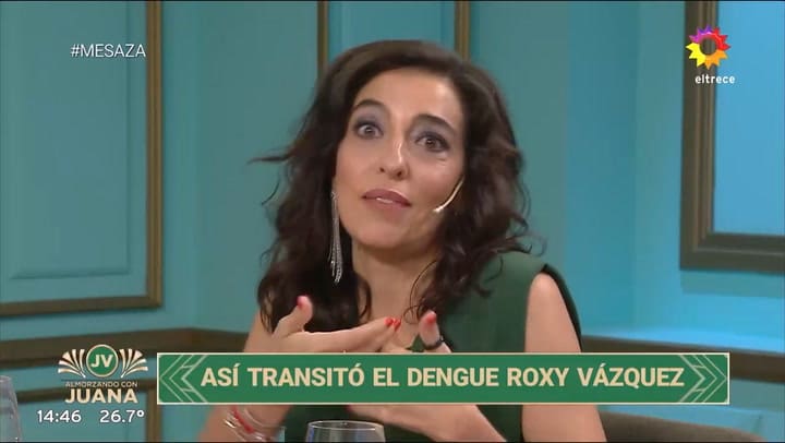 Roxy Vazquez revelo detalles de como transito el dengue