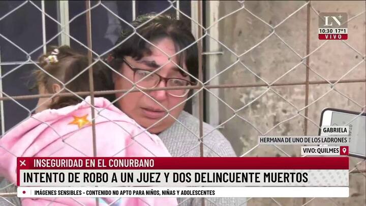 La hermana de uno de los ladrones asesinados criticó al juez que se defendió y a la policía