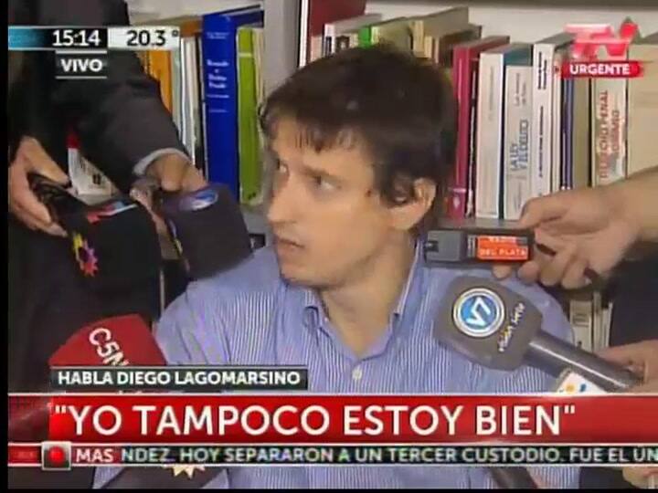 Lagomarsino: 'Nisman me dijo que no iba a usar el arma' (TN)