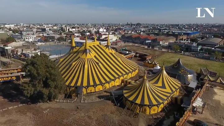 La magia del circo, desde el drone de LA NACION