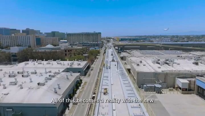 El anuncio de LAX sobre el tren eléctrico Skylink que se suma al aeropuerto antes del Mundial