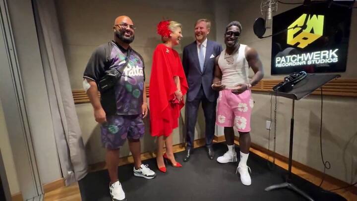 Máxima Zorreguieta y Guillermo Alejandro junto a Frenna, un cantante condenado por abuso sexual