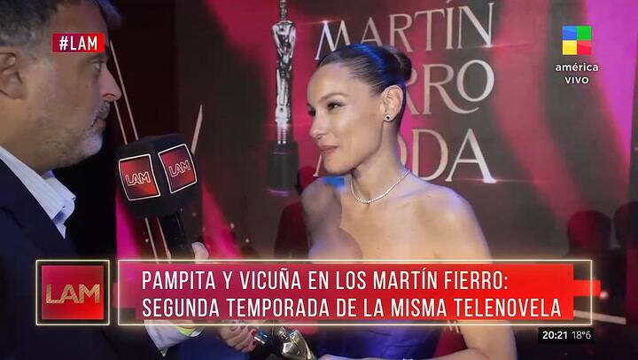 La palabra de Pampita tras el enojo en los Martin Fierro de la Moda
