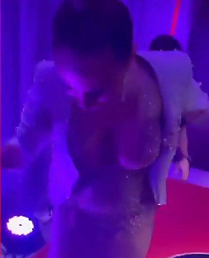 La caída de Barby Silenzi en el cumpleaños de la hija del Polaco y Karina