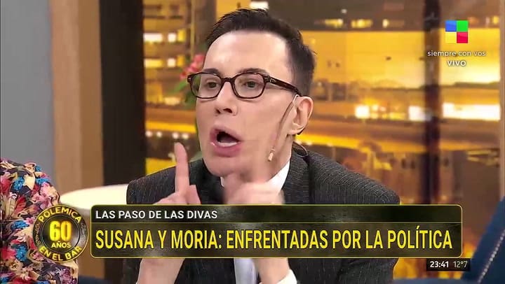 Gabriel Schultz opinó contra Susana Giménez y sus compañeros de Polémica en el bar estallaron