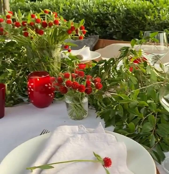 Juliana Awada presentó su mesa navideña, unos días antes de la Nochebuena - Fuente: Instagram
