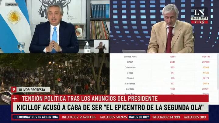 La reacción de Eduardo Feinmann al escuchar la canción de la vacuna cubana