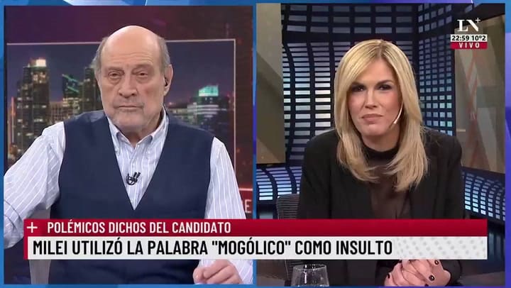 Milei utilizó la palabra 'mogólico' como insulto