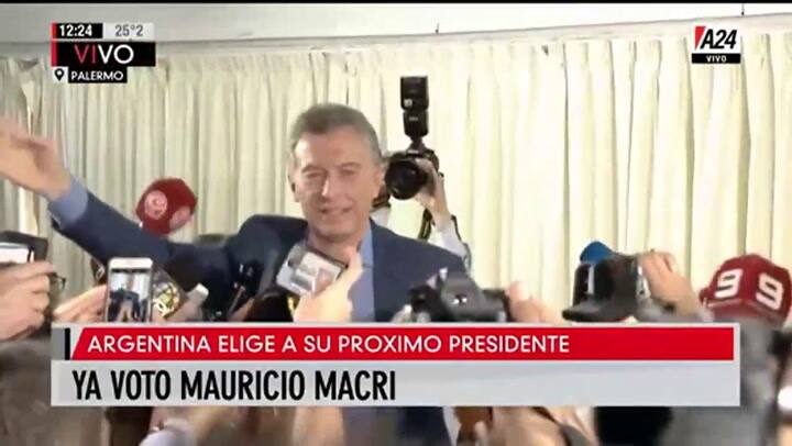 Mauricio Macri: 'Hay que tener tranquilidad con los boca de urna' - Fuente: A24