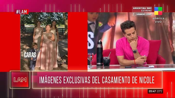 Asi fueron los vestidos de las hijas de Nicole Neumann para la gran boda