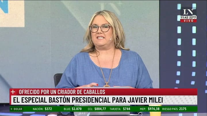 El especial bastón presidencial que fue ofrecido para Javier Milei