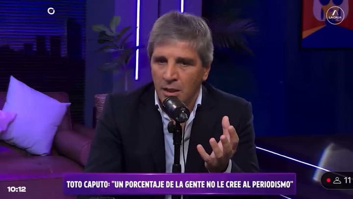Luis Caputo en La Casa Streaming
