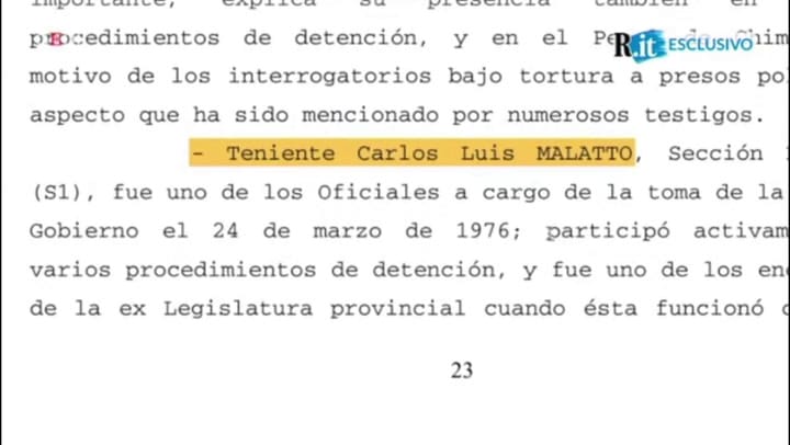Encontraron en Italia al exmilitar argentino Carlos Luis Malatto