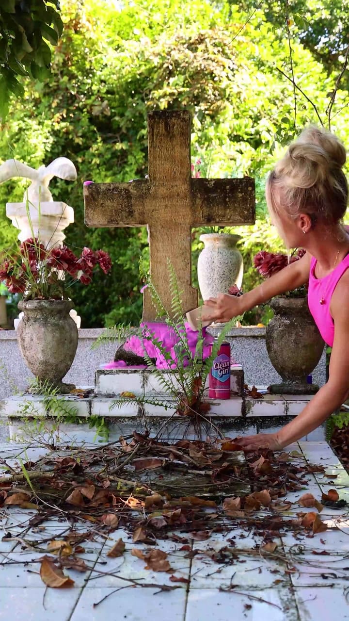 I Cleaned A Random Grave!