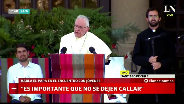 Francisco en el encuentro de jóvenes: 'la iglesia tiene que tener rostro jóven'