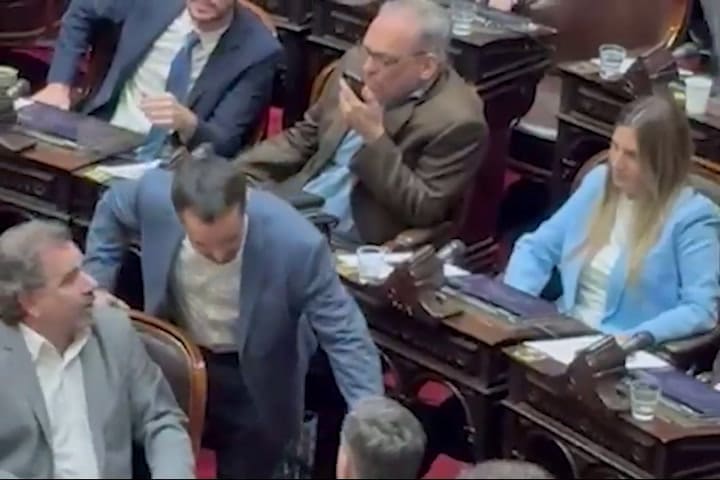 (GIF) El cruce de Cristian Ritondo y Silvia Lospennato por no apoyar los vetos de Milei