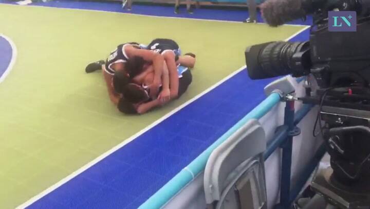 El momento en que los chicos del básquet 3x3 ganaron la medalla de oro