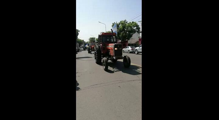 Imágenes del tractorazo en Pergamino