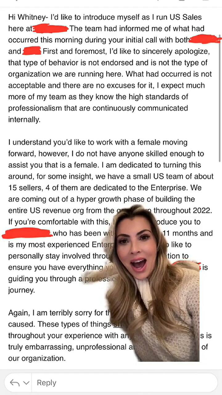 La ejecutiva que vivió acoso en una reunión critica la manera de disculparse de la empresa