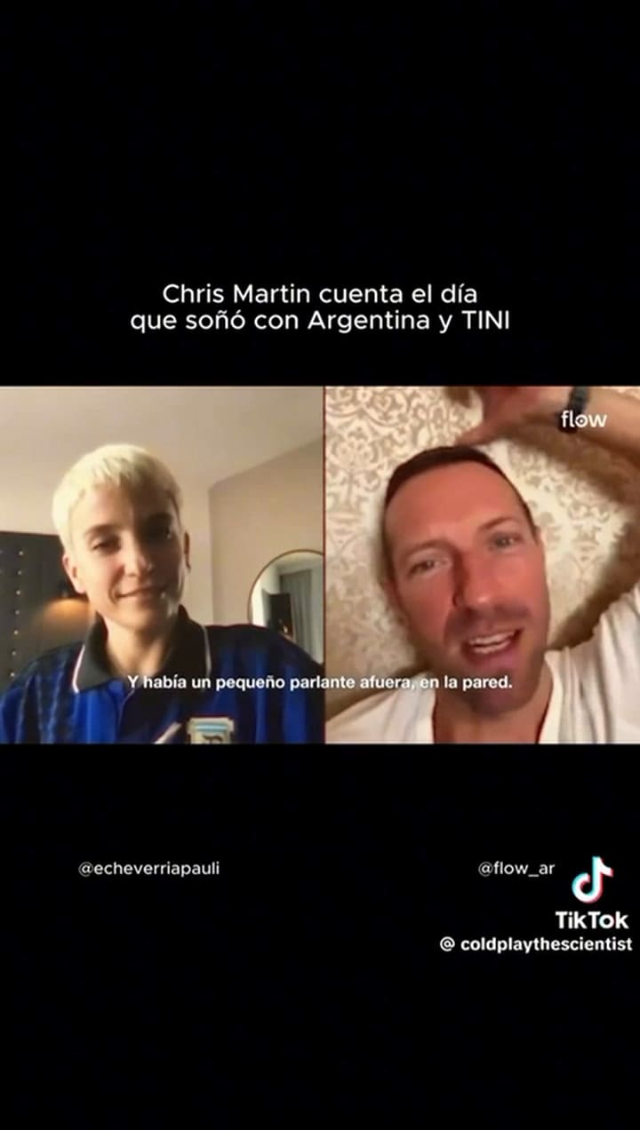 La revelación de Chris Martin sobre Tini