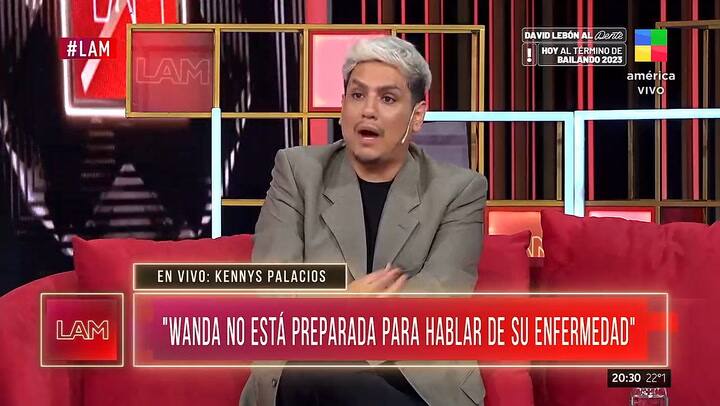 Kennys Palacios hablo sobre la salud de Wanda Nara y del momento en el que sus hijos leyeron los rumores en los medios