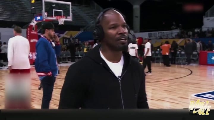 Jamie Foxx se retira ofuscado de una entrevista, al ser consultado por Katie Holmes