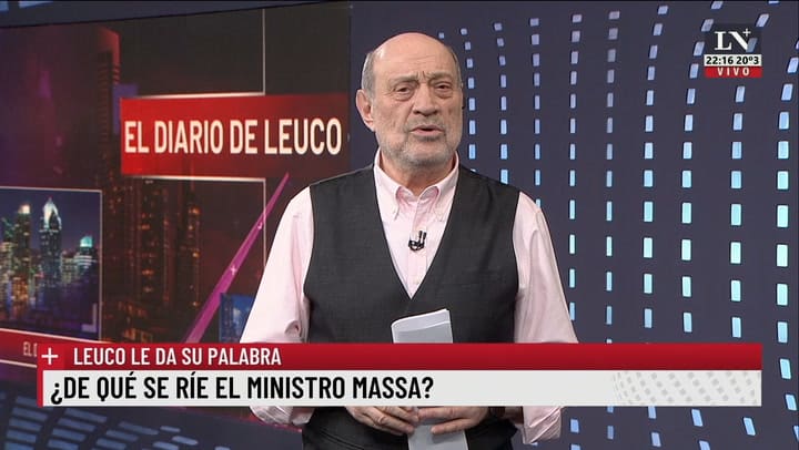 Alfredo Leuco: "¿De que se rie el ministro Massa?"