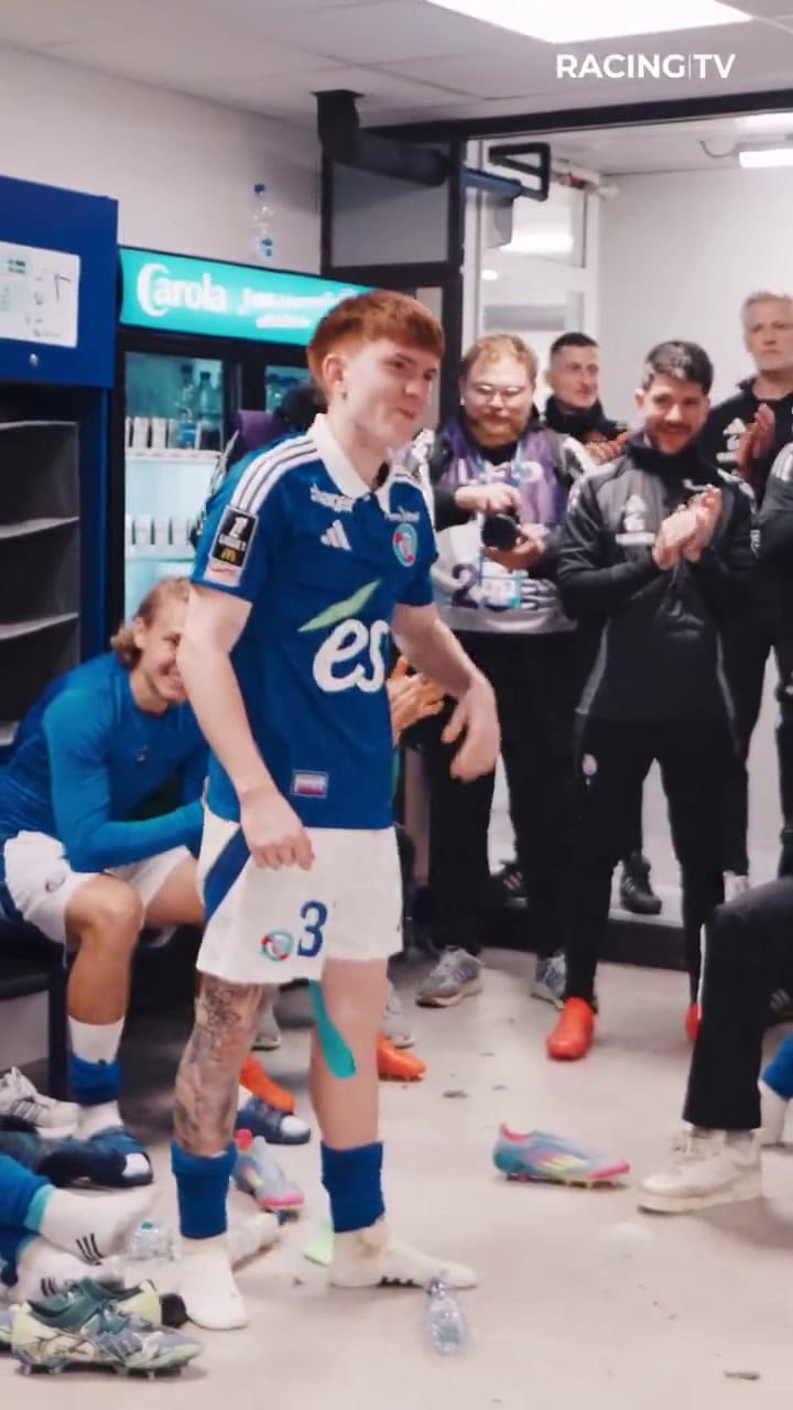 El gesto del entrenador de Racing de Estrasburgo para Valentin Barco