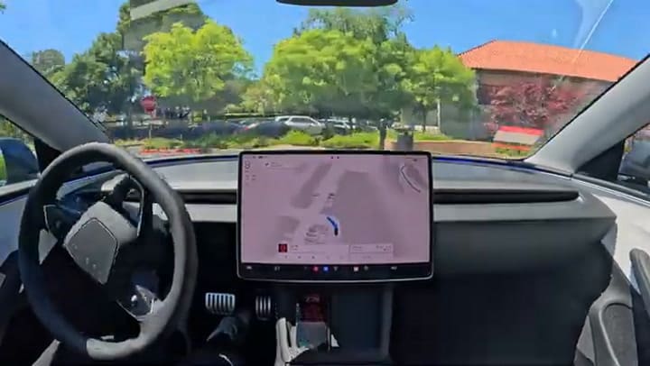 La prueba de manejo de un Tesla