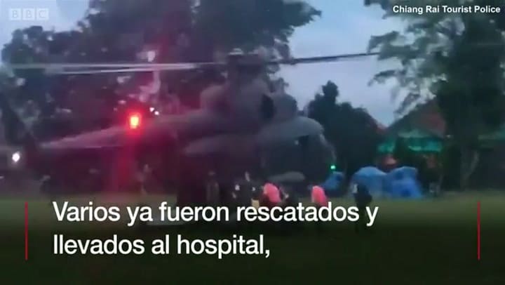 Cueva en Tailandia: así se está llevando a cabo la operación de rescate - Fuente: BBC