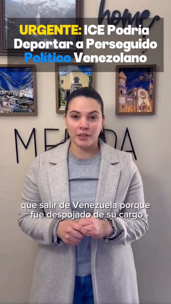 El perseguido político venezolano que huyó a EE.UU. y ahora se encuentra detenido por el ICE