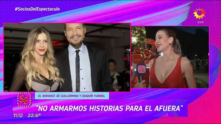 Guillermina Valdes hablo de su relacion con Joaquin Furriel y su vinculo con Tinelli