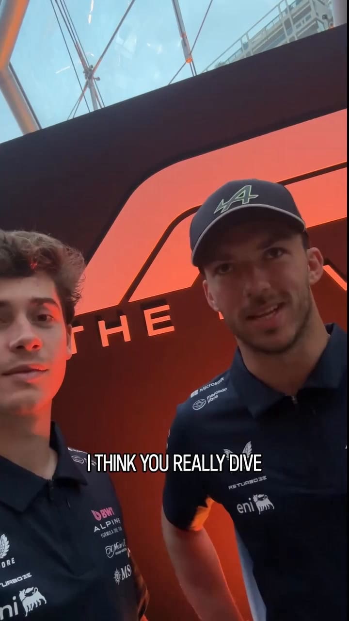 Franco Colapinto habló de la nueva película de la F1