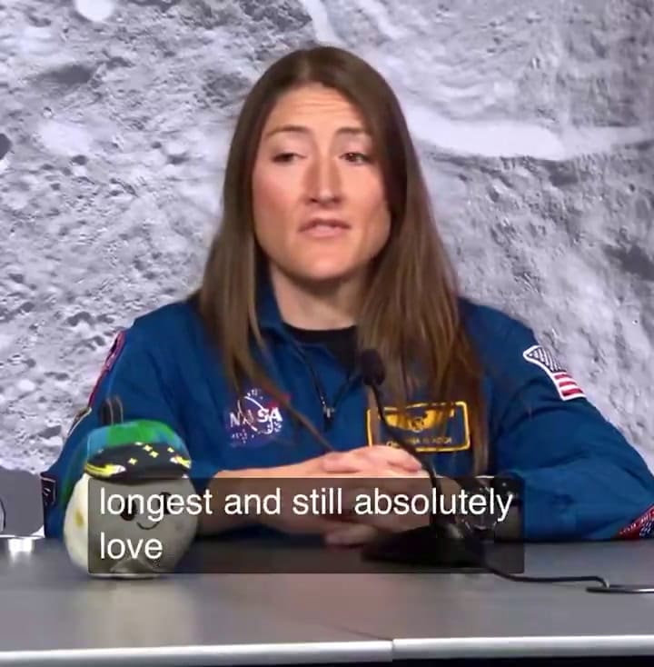 La reflexión de Christina Koch de Artemis II