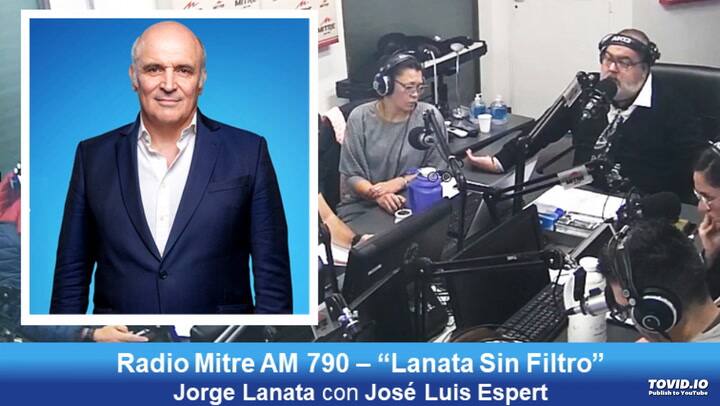 Jose Luis Espert con Jorge Lanata por Radio Mitre - Fuente: Youtube