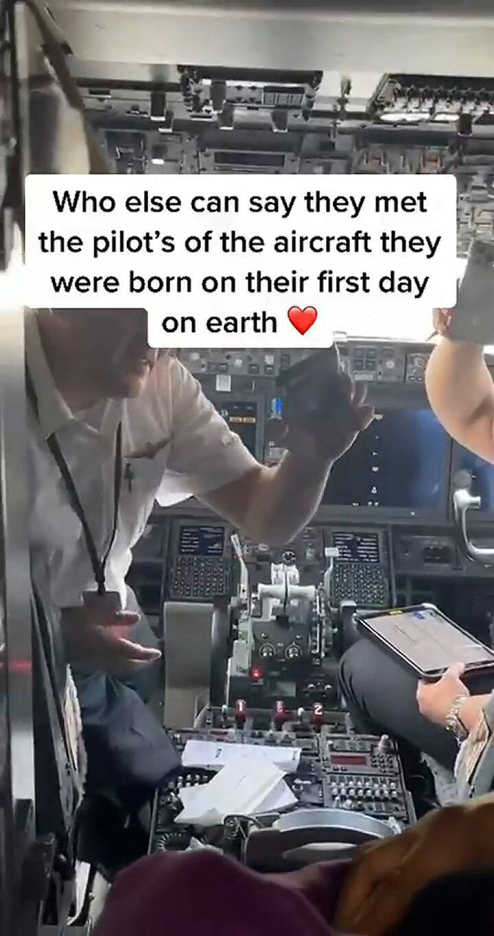 Tras dar a luz, la tripulación en cabina conoció al inesperado pasajero