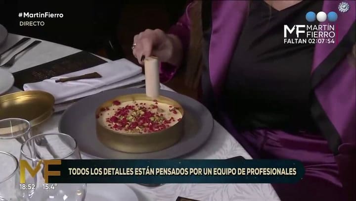 Así es el postre de los Martín Fierro una lata con una innesperada sorpresa dentro