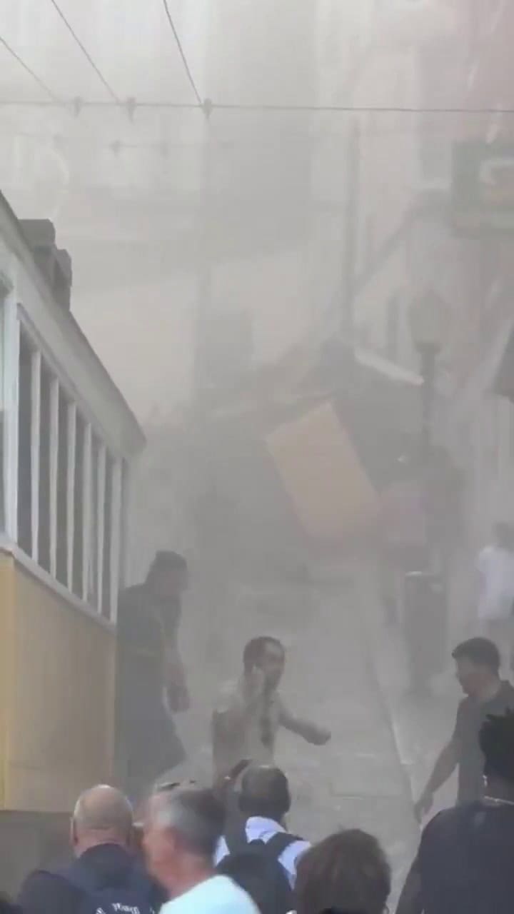 Descarriló un funicular en Lisboa